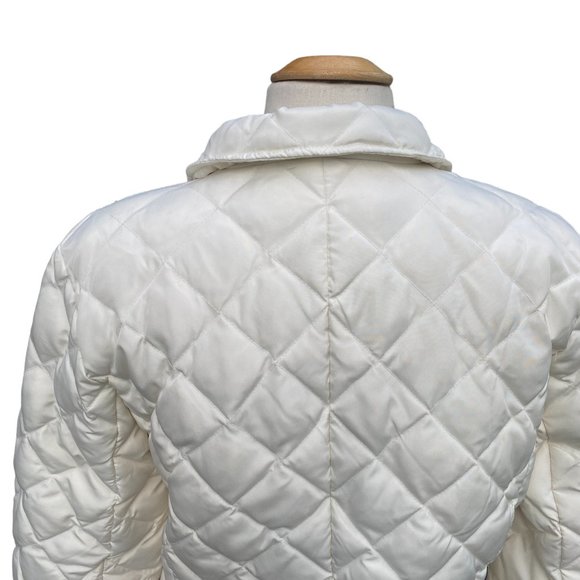 Kenneth Cole Reaction Down Puffer Jacket Ivory G-III Quilted Coastal Old Money-M - Picture 8 of 14